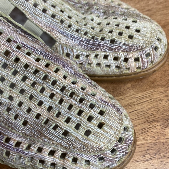 Rieker Anti-stress Slip On Mesh Neutral Perforated Loafers Size 6 - Picture 11 of 16